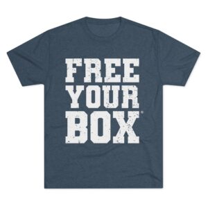 Free Your Box Tri Blend Crew Tee — Tri Blend Indigo