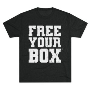 Free Your Box Tri Blend Crew Tee — Tri Blend Vintage Black