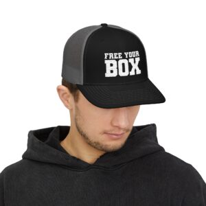 Free Your Box Snapback Trucker Cap — Black Charcoal