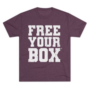 Free Your Box Tri Blend Crew Tee — Tri Blend Vintage Purple