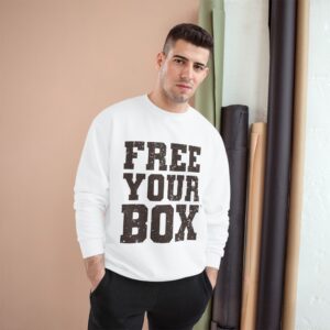 Free Your Box Champion Crewneck — White