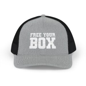 Free Your Box Snapback Trucker Cap — Heather Grey Black