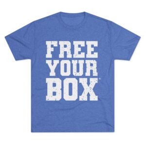 Free Your Box Tri Blend Crew Tee — Tri Blend Vintage Royal