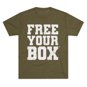 Free Your Box Tri Blend Crew Tee — Tri Blend Military Green