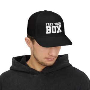 Free Your Box Snapback Trucker Cap — Black