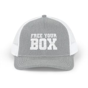 Free Your Box Snapback Trucker Cap — Heather Grey White