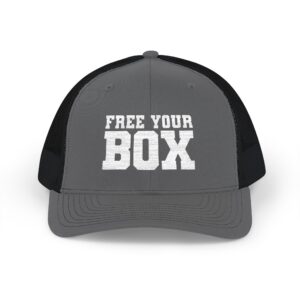 Free Your Box Snapback Trucker Cap — Charcoal Black