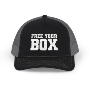 Free Your Box Snapback Trucker Cap — Black Charcoal