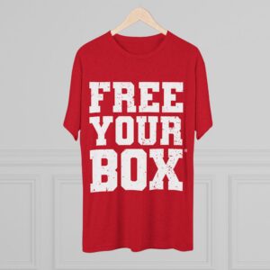 Free Your Box Tri Blend Crew Tee — Tri Blend Vintage Red