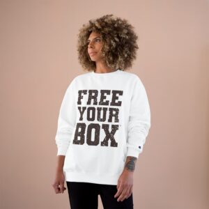 Free Your Box Champion Crewneck — White