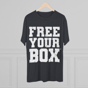 Free Your Box Tri Blend Crew Tee — Tri Blend Vintage Navy
