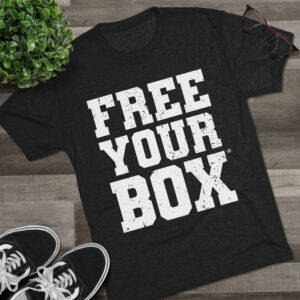 Free Your Box Tri Blend Crew Tee — Tri Blend Vintage Black